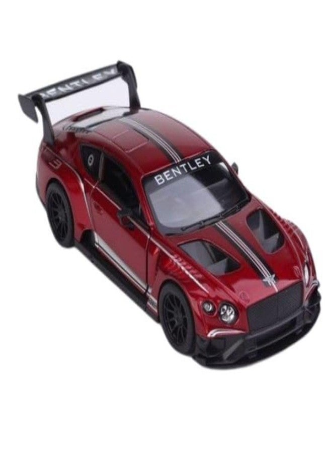 ماياترا سيارة بنتلي كونتيننتال جي تي 3 من ماياترا كينز مارت - نموذج سيارة رياضية مصبوب بمقياس 1:38 مع آلية سحب للخلف وأبواب قابلة للفتح - إصدار محدود قابل للتحصيل للأطفال والكبار (أحمر) - Image 2